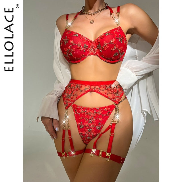Ellolace Delicate Lingerie Floral Fairy Fancy Beautiful Underwear