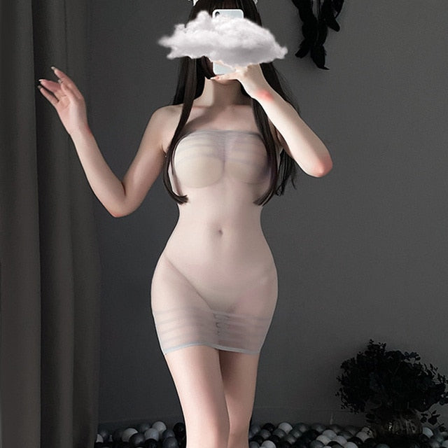 Hot Sexy Fishnet Bodysuits for Women Mini Night Dress Erotic
