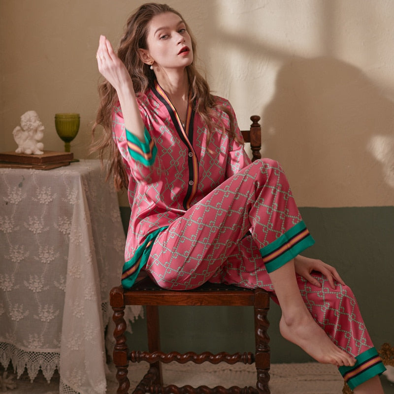 Lisacmvpnel 2022 Spring New Style Long Sleeved Women Pajamas